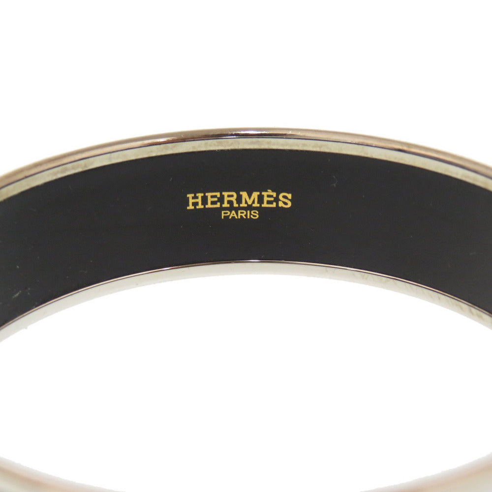 美品 エルメス エマイユGM 七宝焼き グレー P刻印 バングル アクセサリー 0201 【中古】 HERMES