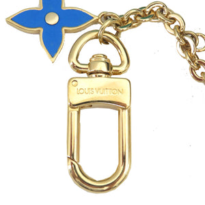 ルイヴィトン M00817 モノグラム メタル ゴールド マルチカラー バッグチャーム キーホルダー 0205【中古】LOUIS VUITTON