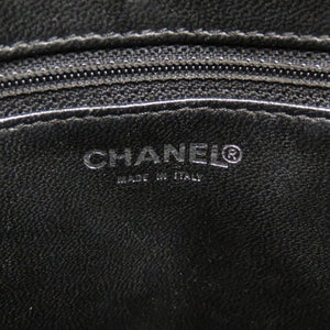 美品 シャネル 復刻トート キャビアスキン ブラック シルバー金具 7番台 トートバッグ ココマーク 黒 0212 【中古】 CHANEL