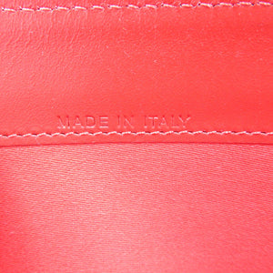 美品 クリスチャンルブタン レザー スタッズ ゴールド金具 ピンク ラウンドファスナー 長財布 0215【中古】Christian Louboutin