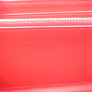 美品 クリスチャンルブタン レザー スタッズ ゴールド金具 ピンク ラウンドファスナー 長財布 0215【中古】Christian Louboutin