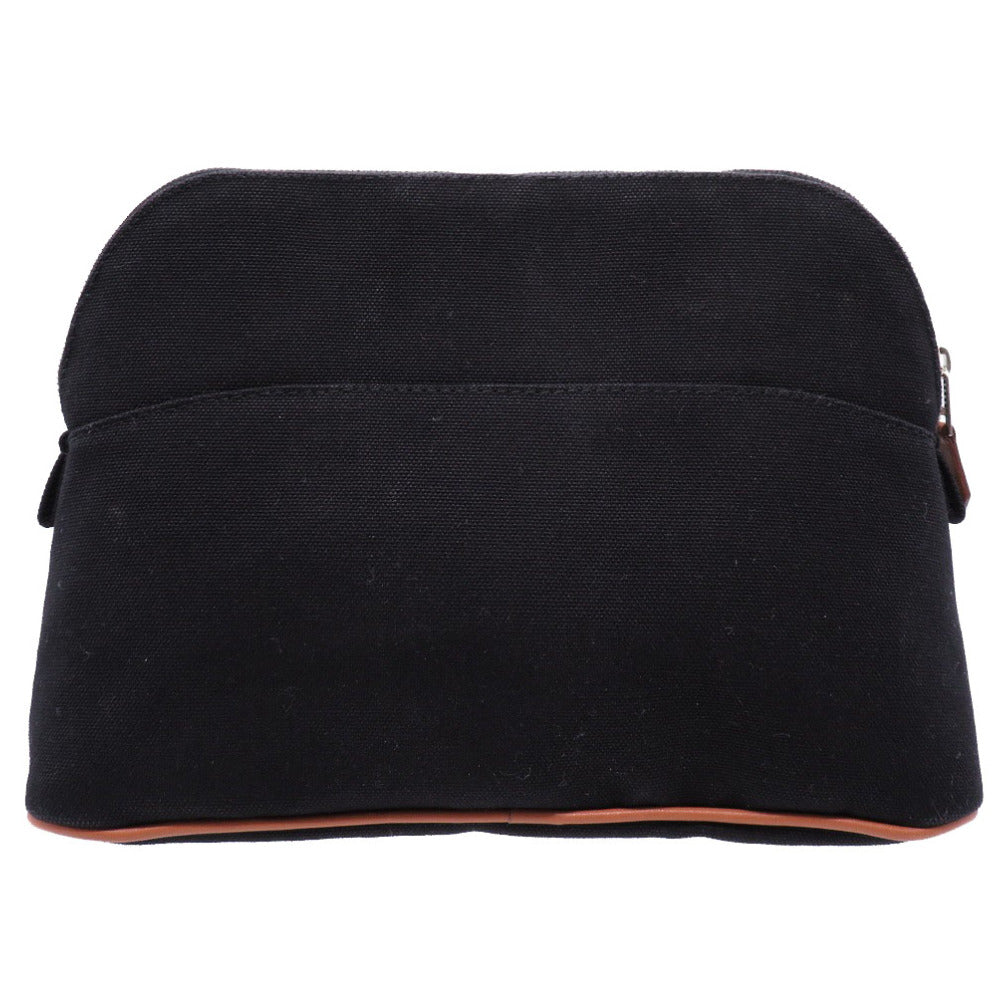 新品同様 エルメス ボリードポーチMM 25 キャンバス ブラック 黒 0003 【中古】 HERMES