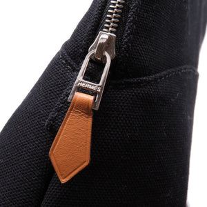 新品同様 エルメス ボリードポーチMM 25 キャンバス ブラック 黒 0003 【中古】 HERMES