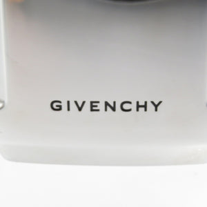 新品同様 ジバンシー4Gロゴ アルミニウム レザー シルバー ブラック 水筒 ウォーターボトル 0004【中古】GIVENCHY
