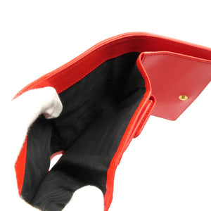 未使用 ドルチェアンドガッバーナ ディーボーション スモール コンチネンタルウォレット ラムスキン ゴールド金具 オレンジ 三つ折り財布 0005【中古】DOLCE&GABBANA