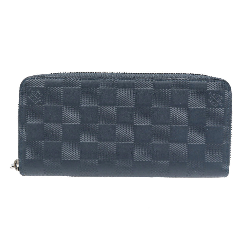 美品 ルイヴィトン N63549ジッピーウォレット ヴェルティカル ダミエアンフィニ コスモス ブラック 長財布 0006【中古】LOUIS VUITTON