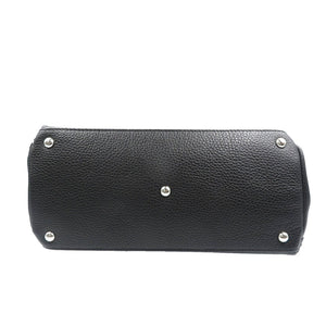 美品 ザネラート ポスティーナS レザー シルバー金具 NERO ブラック 2WAY ショルダーバッグ ハンドバッグ 0012【中古】ZANELLATO