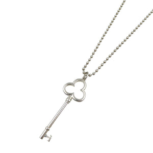 ティファニー トレフォイル キー シルバー925 ネックレス 0017【中古】TIFFANY&Co.