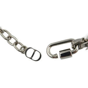 未使用 クリスチャンディオール チャーム 真鍮 シルバー ブレスレット 0018【中古】Christian Dior