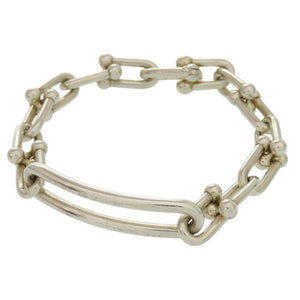 ティファニー ハードウェア ミディアム リンク シルバー925 ブレスレット アクセサリー 0019 【中古】 TIFFANY&Co.