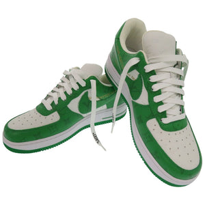 未使用品 ナイキ ルイヴィトン AIR FORCE 1 LOW モノグラム レザー ローカットスニーカー 27cm Gym Green 1A9V9U 0035【中古】NIKE