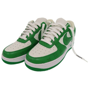 未使用品 ナイキ ルイヴィトン AIR FORCE 1 LOW モノグラム レザー ローカットスニーカー 27cm Gym Green 1A9V9U 0035【中古】NIKE
