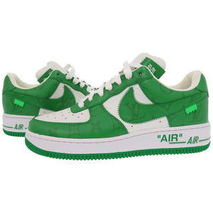 未使用品 ナイキ ルイヴィトン AIR FORCE 1 LOW モノグラム レザー ローカットスニーカー 27cm Gym Green 1A9V9U 0035【中古】NIKE