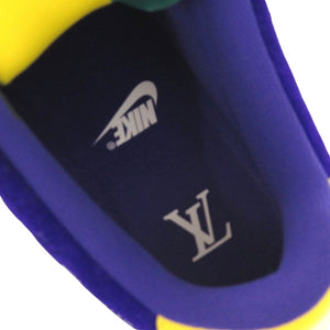 未使用 ナイキ ルイヴィトン エアフォース1 ロー 27cm スニーカー Virgil Abloh シルバー マルチカラー パッチワーク  レザー 0037【中古】NIKE