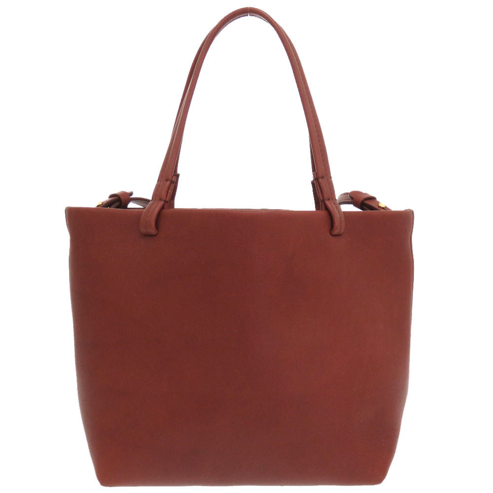 美品 ザ ロウ パークトートスモール W1199 レザー ブラウン 2WAY ハンドバッグ 茶 0039 【中古】 THE ROW