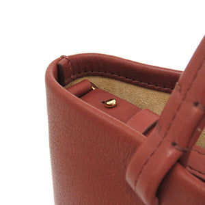 美品 ザ ロウ パークトートスモール W1199 レザー ブラウン 2WAY ハンドバッグ 茶 0039 【中古】 THE ROW