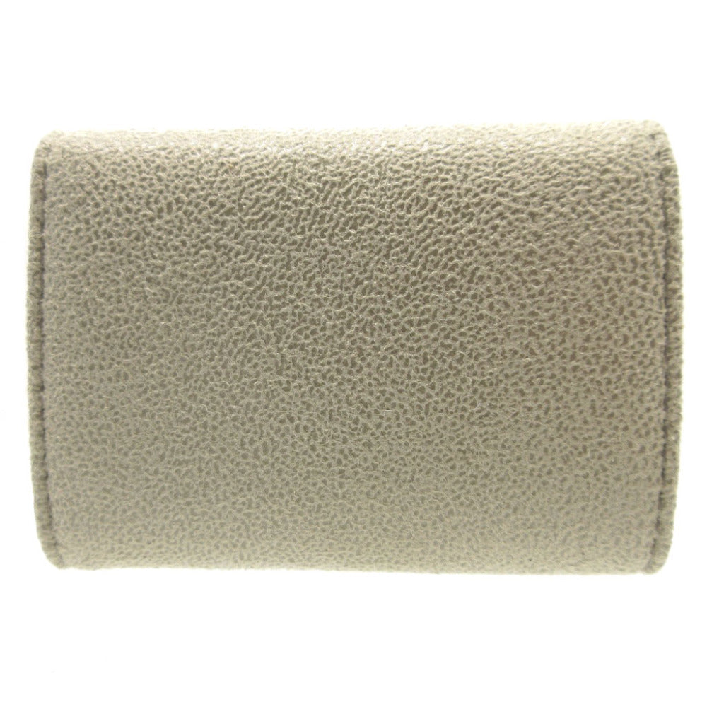 新品同様 ステラマッカートニー ファラベラ コンパクトウォレット ポリエステル カーキ 3つ折り財布 財布 0048【中古】STELLA MCCARTNEY