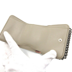 新品同様 ステラマッカートニー ファラベラ コンパクトウォレット ポリエステル カーキ 3つ折り財布 財布 0048【中古】STELLA MCCARTNEY