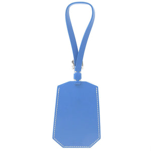 新品同様 ゴヤール スヌーピー レザー ブルー ネームタグ バッグチャーム キーホルダー 0052【中古】GOYARD