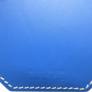 新品同様 ゴヤール スヌーピー レザー ブルー ネームタグ バッグチャーム キーホルダー 0052【中古】GOYARD