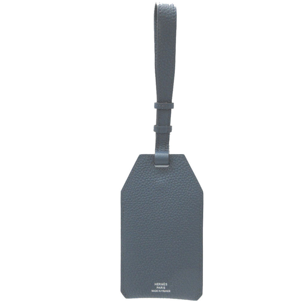 新品同様 エルメス エンドレスロード ネームタグ D刻印(2019年製) トゴ ヴォースイフト トリヨンクレマンス ブルードゥプルス キーホルダー バッグチャーム 0053【中古】HERMES