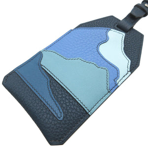 新品同様 エルメス エンドレスロード ネームタグ D刻印(2019年製) トゴ ヴォースイフト トリヨンクレマンス ブルードゥプルス キーホルダー バッグチャーム 0053【中古】HERMES