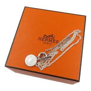 美品 エルメス セリエ アミュレット H コンフェッティ シルバー925 ネックレス 0057【中古】HERMES