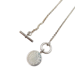 美品 エルメス セリエ アミュレット H コンフェッティ シルバー925 ネックレス 0057【中古】HERMES