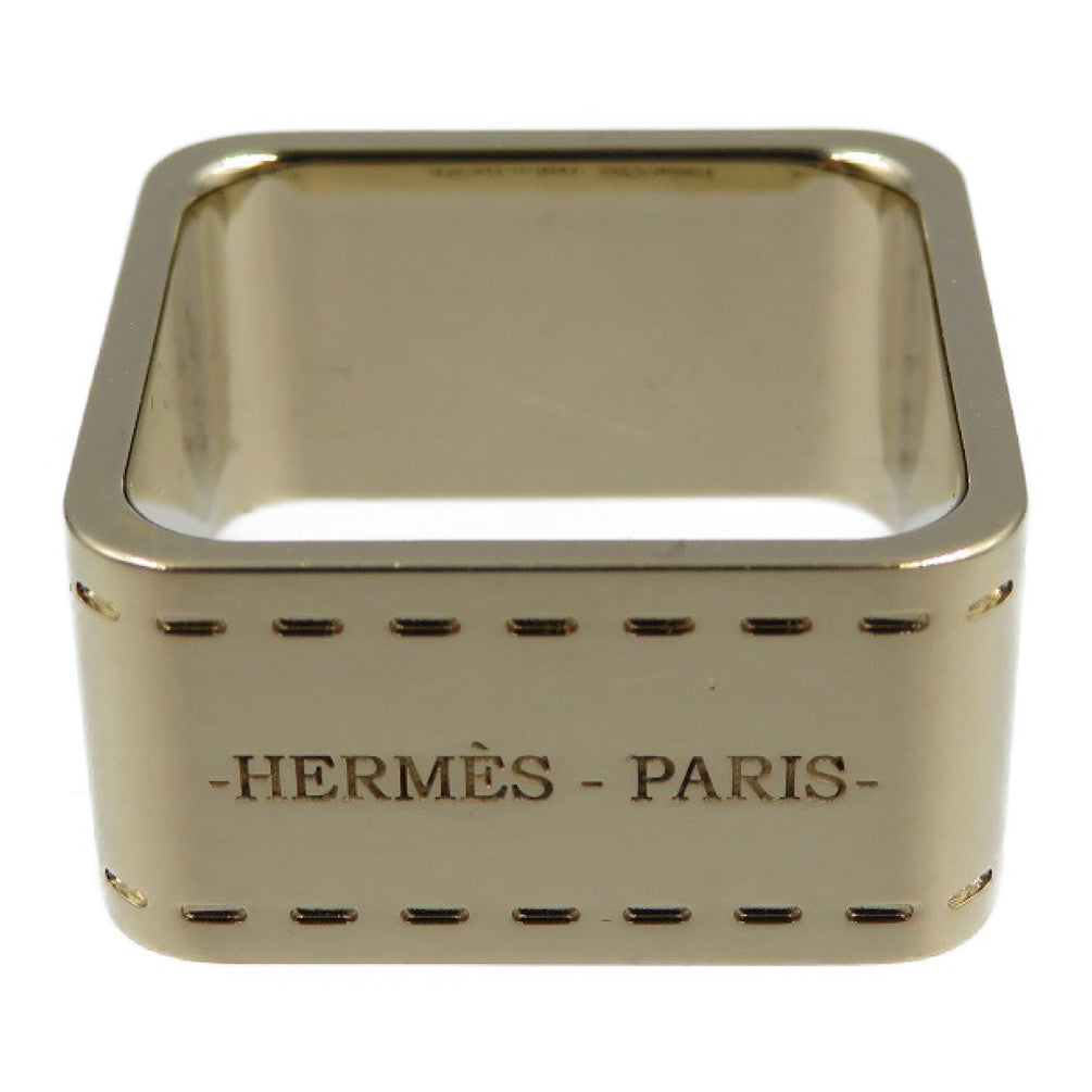 美品 エルメス ボルデュック メタル ゴールド スカーフリング 0058【中古】HERMES