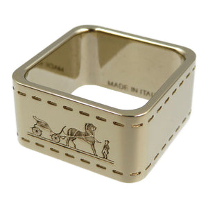 美品 エルメス ボルデュック メタル ゴールド スカーフリング 0058【中古】HERMES