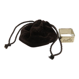 美品 エルメス ボルデュック メタル ゴールド スカーフリング 0058【中古】HERMES