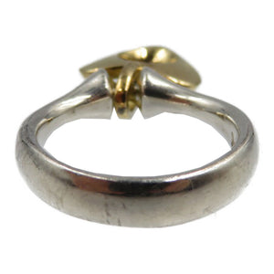 美品 ジョージジェンセン ハート シルバー925 K18 シルバー ゴールド 指輪 リング 0059【中古】GEORG JENSEN