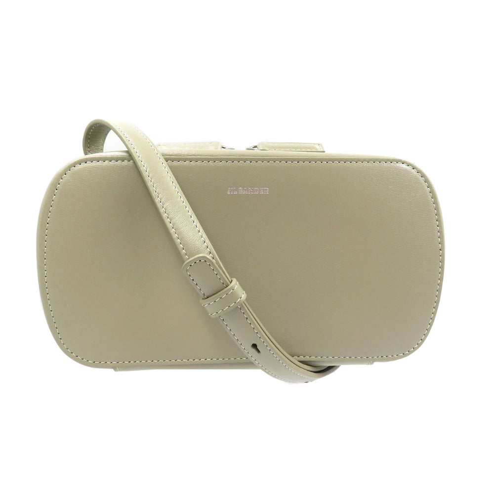 未使用 ジルサンダー トラディション JSWU853628 WUB69192N レザー シルバー金具 グリーン ショルダーバッグ 0065【中古】JIL SANDER