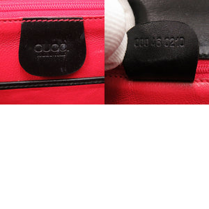 グッチ レディロック レザー ブラック ゴールド金具 000 46 0210 2WAY ハンドバッグ 黒 0066 【中古】 GUCCI