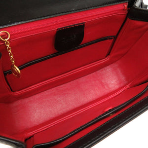 グッチ レディロック レザー ブラック ゴールド金具 000 46 0210 2WAY ハンドバッグ 黒 0066 【中古】 GUCCI