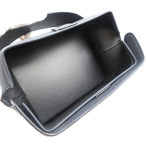 新品同様 ヴァレクストラ トリックトラック カーフ ゴールド金具 ブラック 黒 ハンドバッグ 0067【中古】Valextra