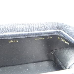 新品同様 ヴァレクストラ トリックトラック カーフ ゴールド金具 ブラック 黒 ハンドバッグ 0067【中古】Valextra