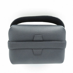 新品同様 ヴァレクストラ トリックトラック カーフ ゴールド金具 ブラック 黒 ハンドバッグ 0067【中古】Valextra