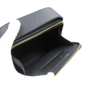 新品同様 ヴァレクストラ トリックトラック カーフ ゴールド金具 ブラック 黒 ハンドバッグ 0067【中古】Valextra