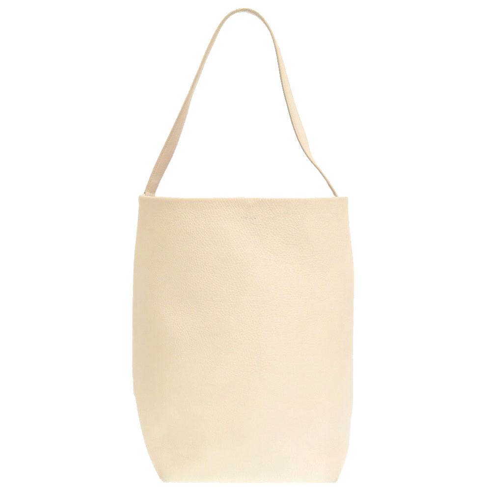 ザ ロウ パークトート ラージ レザー アイボリー トートバッグ 白 0068 【中古】 THE ROW