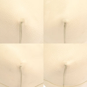 ザ ロウ パークトート ラージ レザー アイボリー トートバッグ 白 0068 【中古】 THE ROW