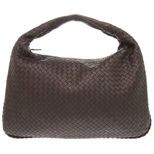 美品 ボッテガ ヴェネタ イントレチャート 115654 レザー ブラウン ショルダーバッグ 茶 0070【中古】BOTTEGA VENETA