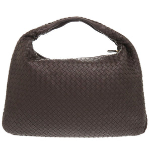 美品 ボッテガ ヴェネタ イントレチャート 115654 レザー ブラウン ショルダーバッグ 茶 0070【中古】BOTTEGA VENETA