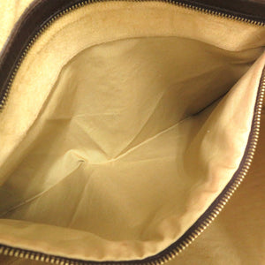 美品 ボッテガ ヴェネタ イントレチャート 115654 レザー ブラウン ショルダーバッグ 茶 0070【中古】BOTTEGA VENETA