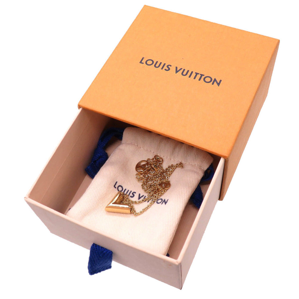 美品 ルイ ヴィトン エッセンシャルV M00857 ゴールド ネックレス アクセサリー LV 0079 【中古】 LOUIS VUITTON