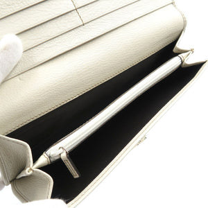 新品同様 グッチ コンチネンタルウォレット 212096 GGキャンバス ゴールド金具 ベージュ 長財布 0081【中古】GUCCI