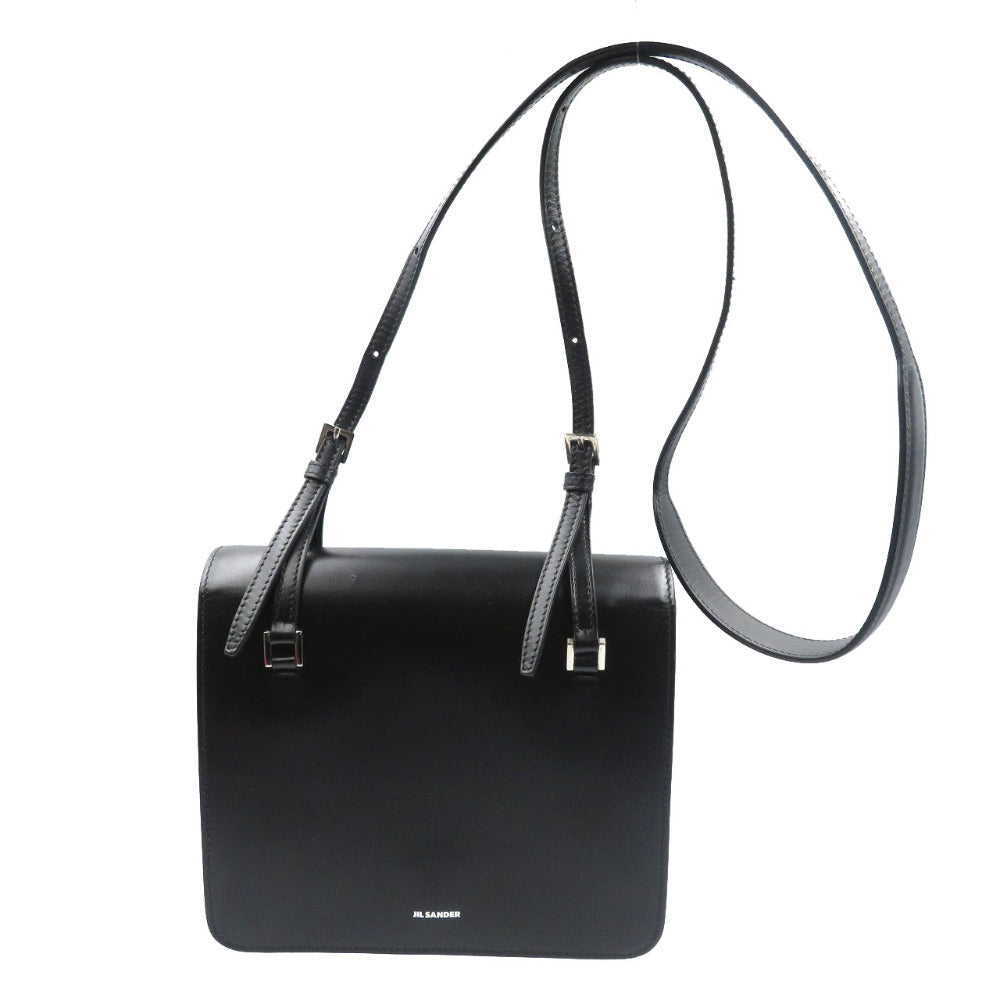 美品 ジルサンダー ホルスター レザー シルバー金具 ブラック ショルダーバッグ 0083【中古】JIL SANDER