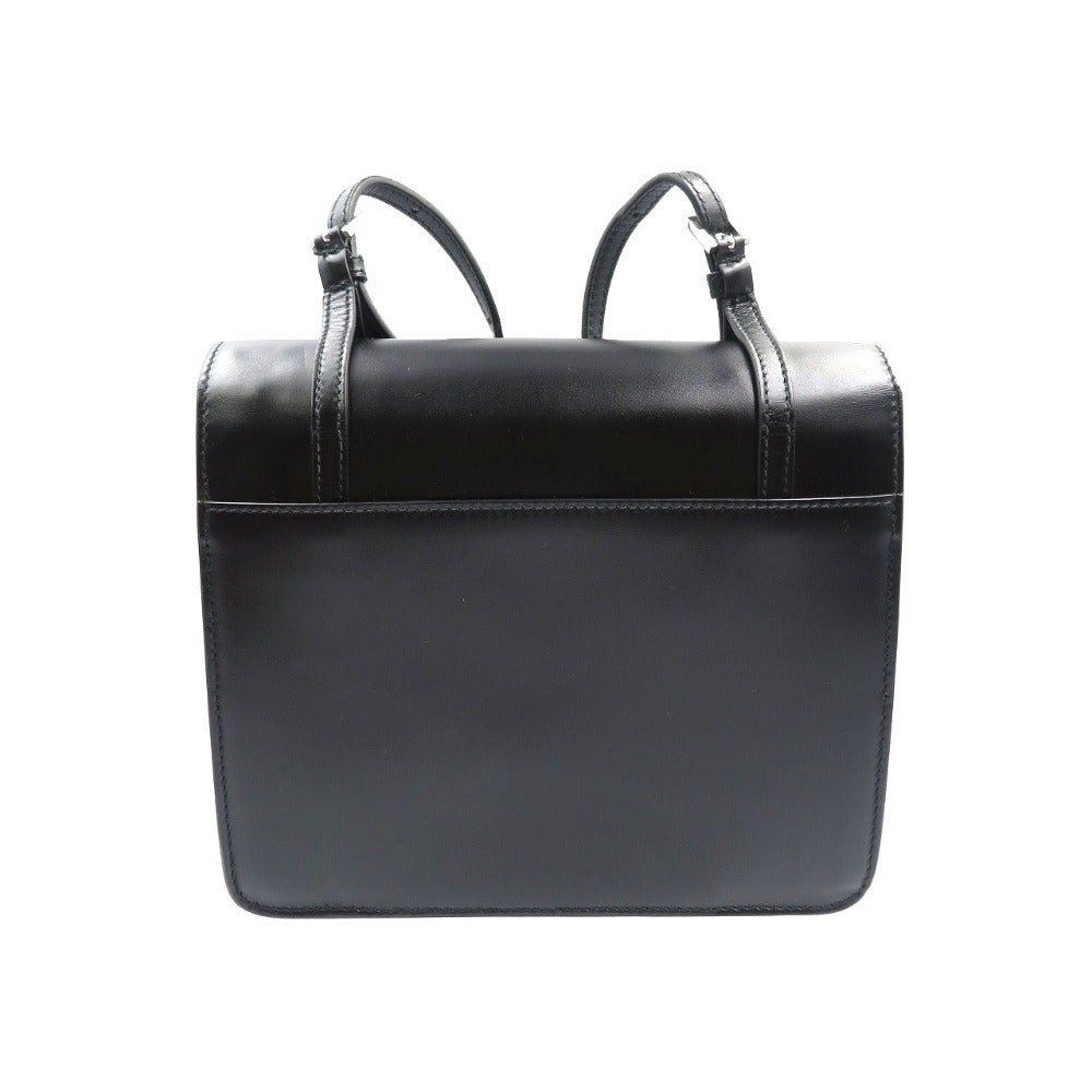 美品 ジルサンダー ホルスター レザー シルバー金具 ブラック ショルダーバッグ 0083【中古】JIL SANDER