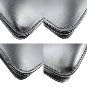 美品 ジルサンダー ホルスター レザー シルバー金具 ブラック ショルダーバッグ 0083【中古】JIL SANDER