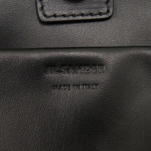 美品 ジルサンダー リネン キャンバス バンブー グリーン 2WAY ハンドバッグ 緑 0084 【中古】 JIL SANDER